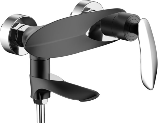 Смеситель для ванны с ручным душем Groсenberg GB8001 Черный хром